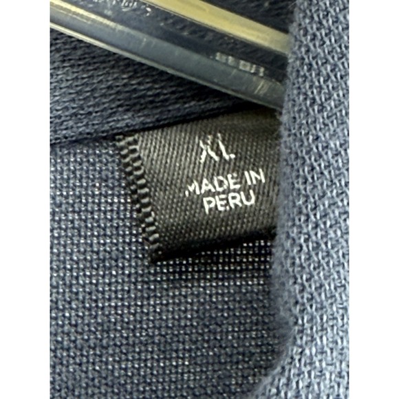 Travis Mathew Mens XL Navy Blue Patriotic USA Print Short Sleeve Polo Shirt - Picture 2 of 9